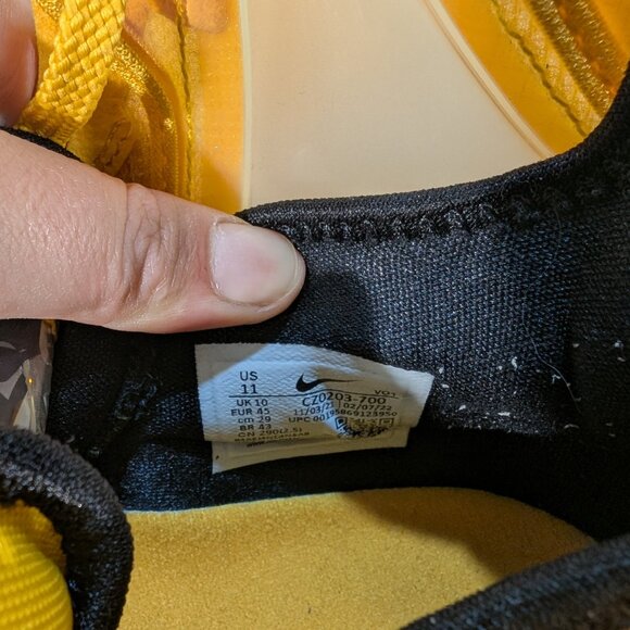 Nike LeBron 19 - Men's Yellow-Gold CZ0203-700 19 Men's Basketball Shoes Size 11 - Picture 15 of 16